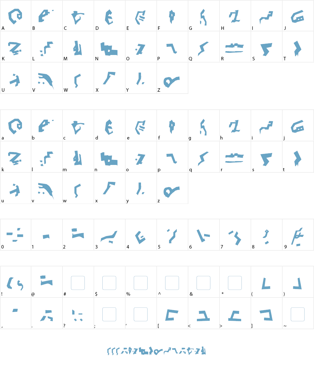 Destronic Grafitti Font Character